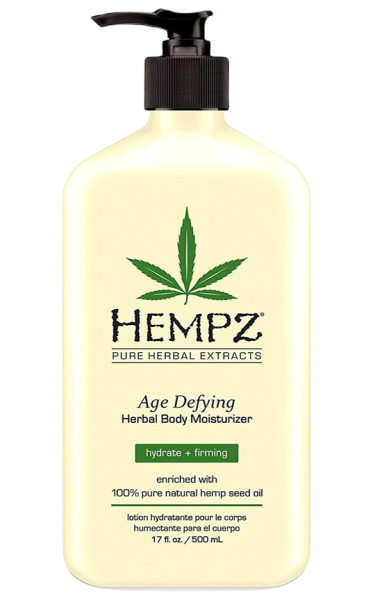 AGE DEFYING HERBAL MOISTURIZER Молочко для тела HEMPZ с нтивозрастной формулой и нежным ванильно-мускусным ароматом Hempz